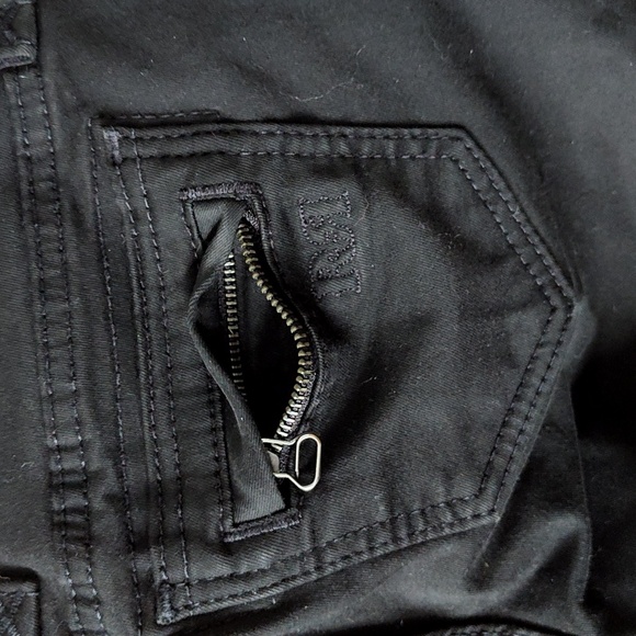 Rock Revival Sheryl Moto Skinny Black Jeans Size 27 - Picture 9 of 10